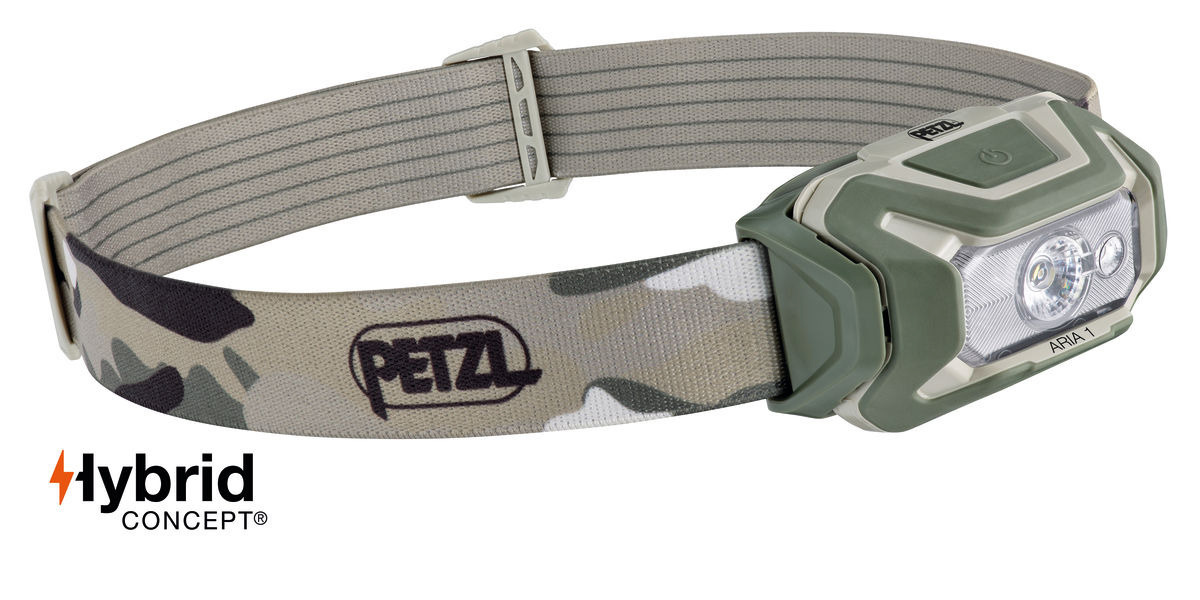 Petzl pealamp ARIA 1R RGB Headlamp, 475 lm, roheline