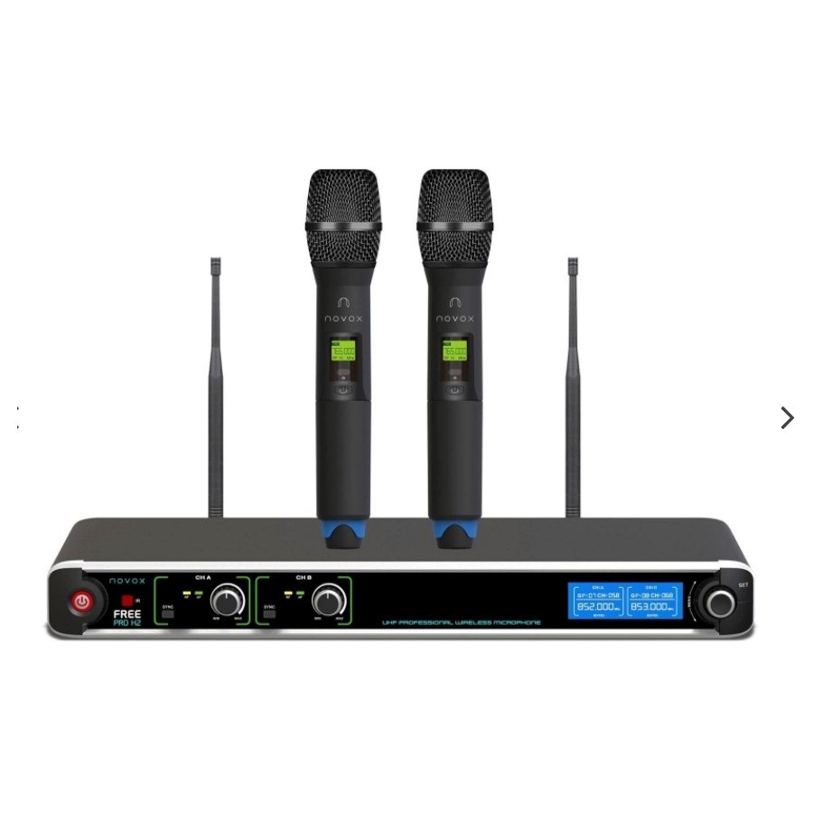 NOVOX mikrofon FREE PRO H2 - Wireless system with the ability to freely change the frequency band (630 - 668 MHz)