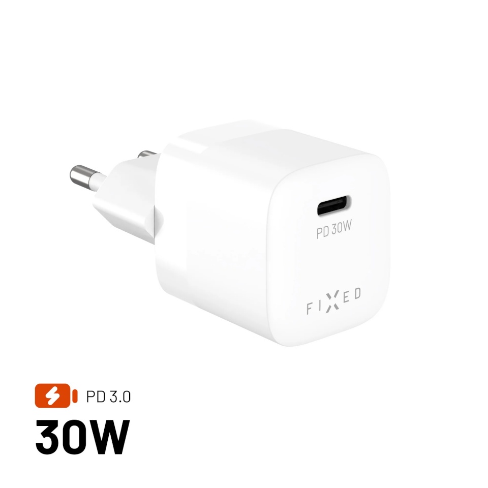 Fixed Mini USB-C GaN Charger 30W