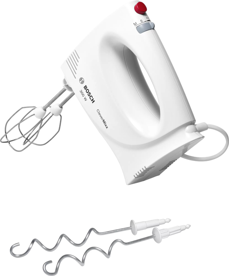 Bosch käsimikser MFQ3010 CleverMixx Hand Mixer 300W, valge