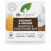 Dr.Organic Kaks ühes šampoon ja palsam Coconut and Orange 75 g Tahke