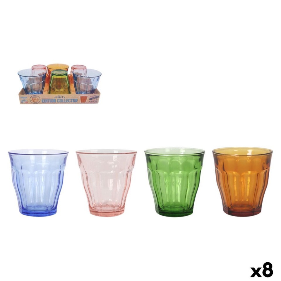 Duralex klaaside komplekt Picardie Mitmevärviline Klaas 250ml 6tk (8tk)
