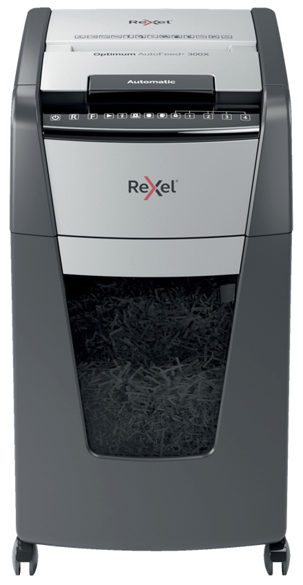 REXEL paberipurustaja Optimum Auto+ 300X paper Shredder Micro-cut shredding must, hall