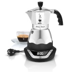 Bialetti espressokann Fully-Automatic Electric Moka Pot, hõbedane/must