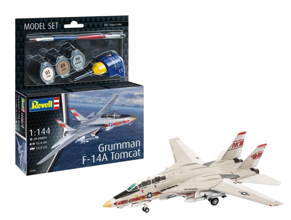 Revell Model plastikowy Set Grumman F-14A Tomcat 1/144