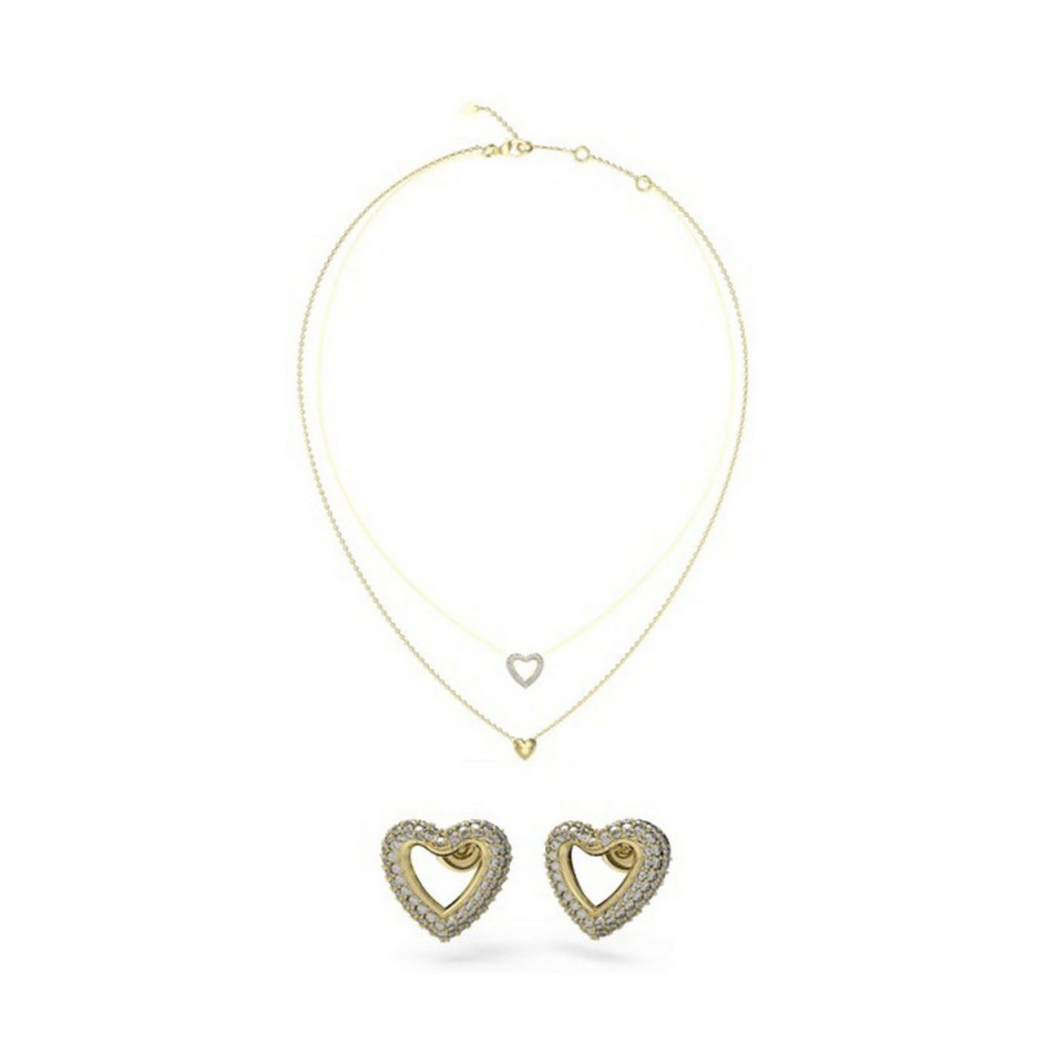 Naiste Kaelakee ja Kõrvarõngaste Komplekt Guess JUBS05076JWYGT-U kuldne