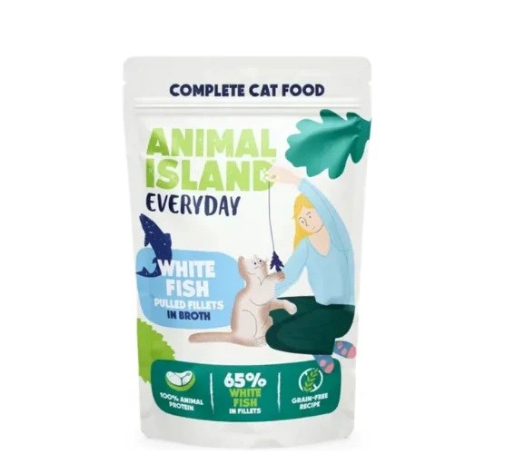 Animal Island kassitoit White Fish in Broth, 40x85g