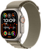 Apple Watch Ultra 2 GPS + Cellular 49mm Titanium Case with Olive Alpine Loop, Small