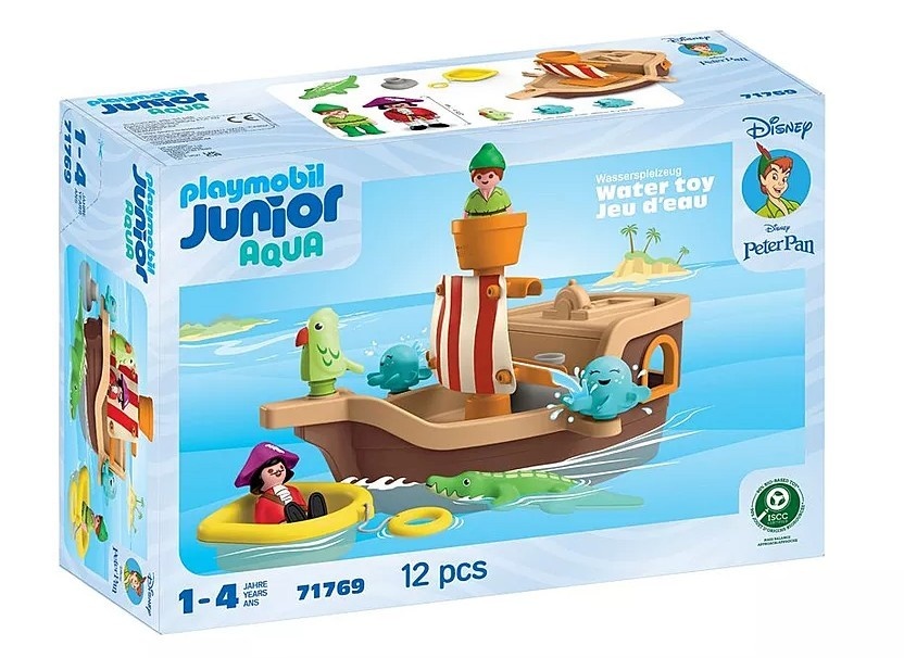 Playmobil klotsid Set z JUNIOR & Disney Piracki statek Piotrusia Pana