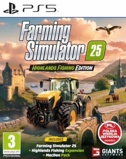 Game Play Station 5 Farming Simulator 25 Highlands Fishing Edition