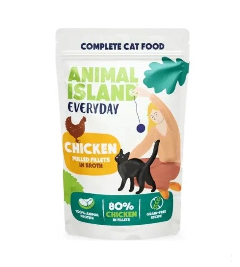 Animal Island kassitoit Chicken in Broth, 40x85g