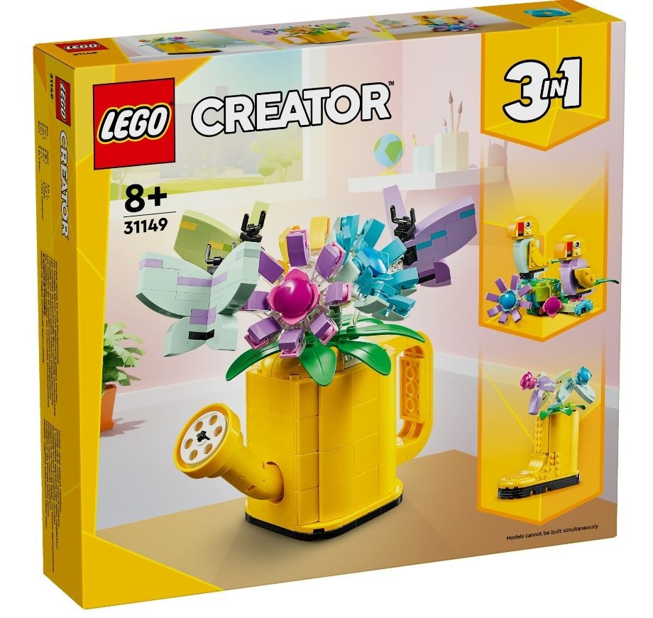 LEGO klotsid 31149 Creator 3-in-1 Gießkanne mit Blumen