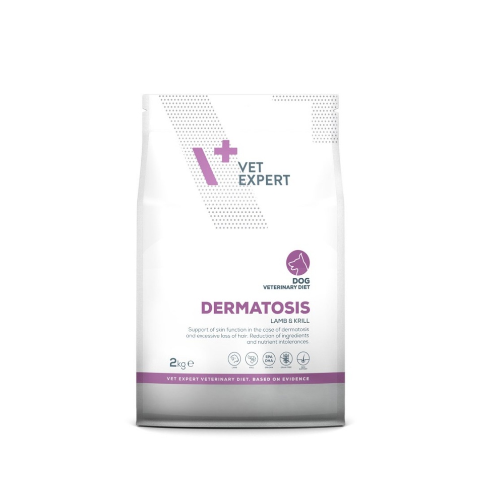Vetexpert kuivtoit koerale Veterinary Diet Dermatosis Dog Lamb & Krill, 2kg