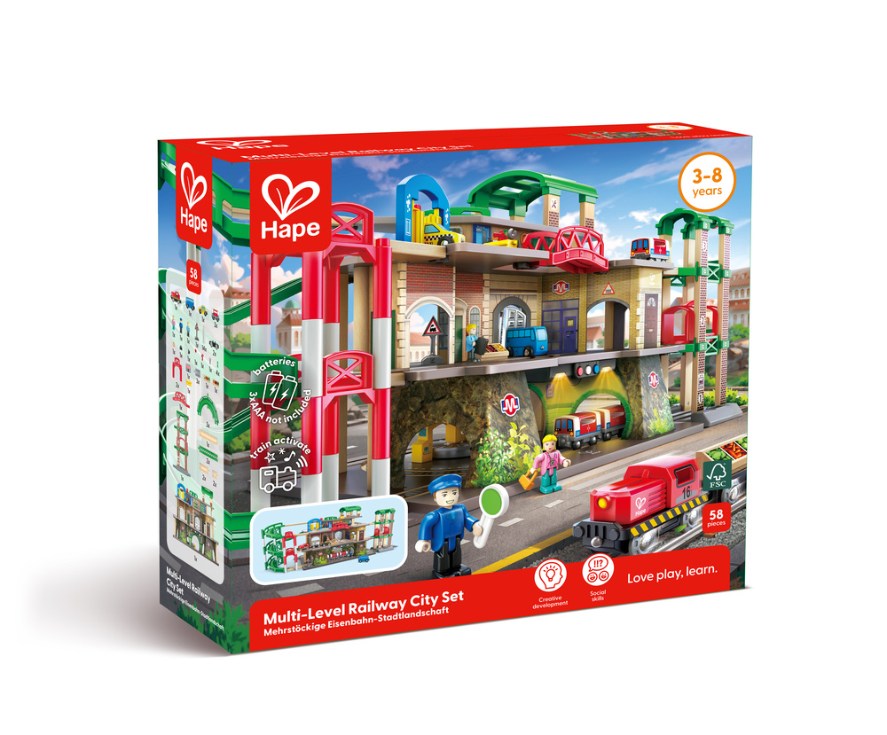 Hape Hape mitmekordne raudtee linna konstruktor, E3883A