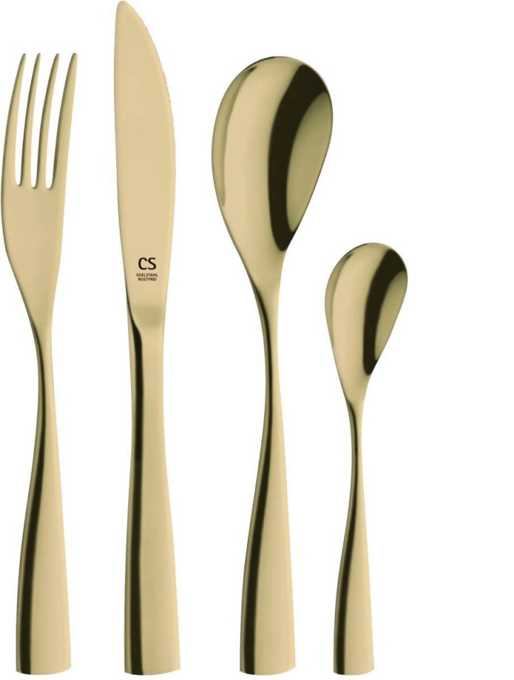 Cs Kochsysteme söögiriistade komplekt 080167 Bocholt Cutlery Set, kuldne