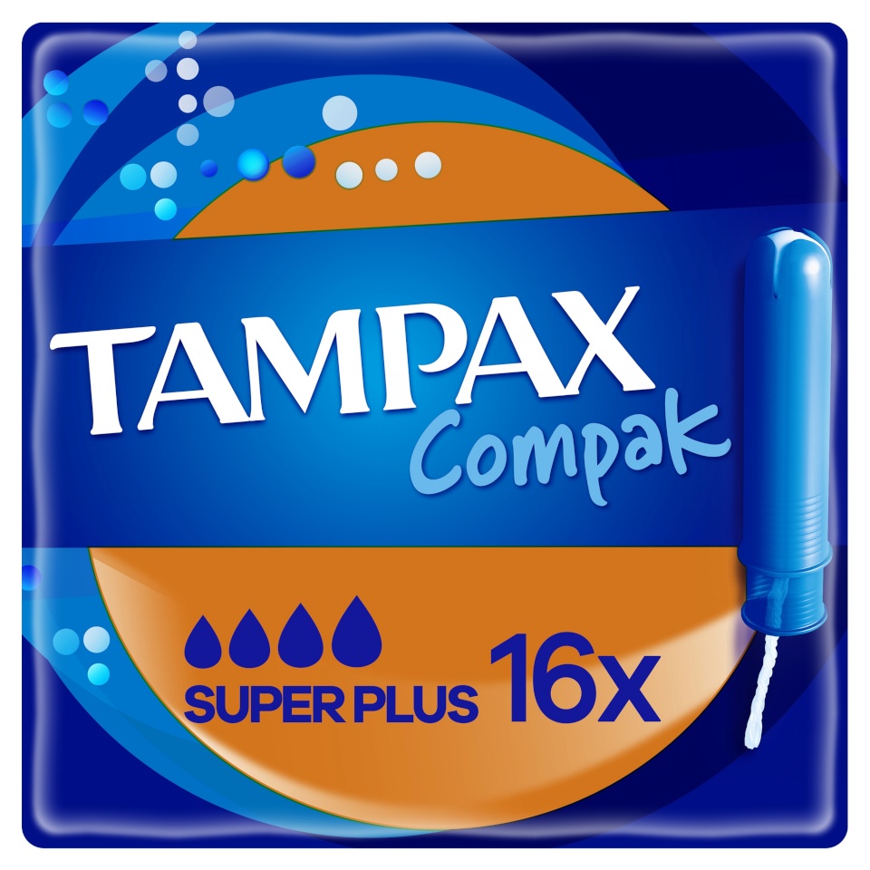 Tampax Compak Super Plus Tampoonid Aplikaatoriga, 16 tk