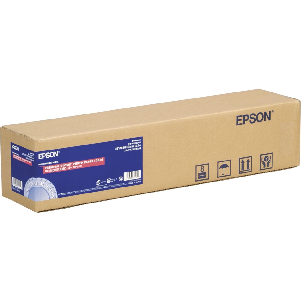 Epson fotopaber Premium Glossy Photo Paper 61 cm x 30,5 m, 260 g S 041638