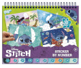 Totum Disney STITCH loominguline komplekt Sticker by number pad, 700123
