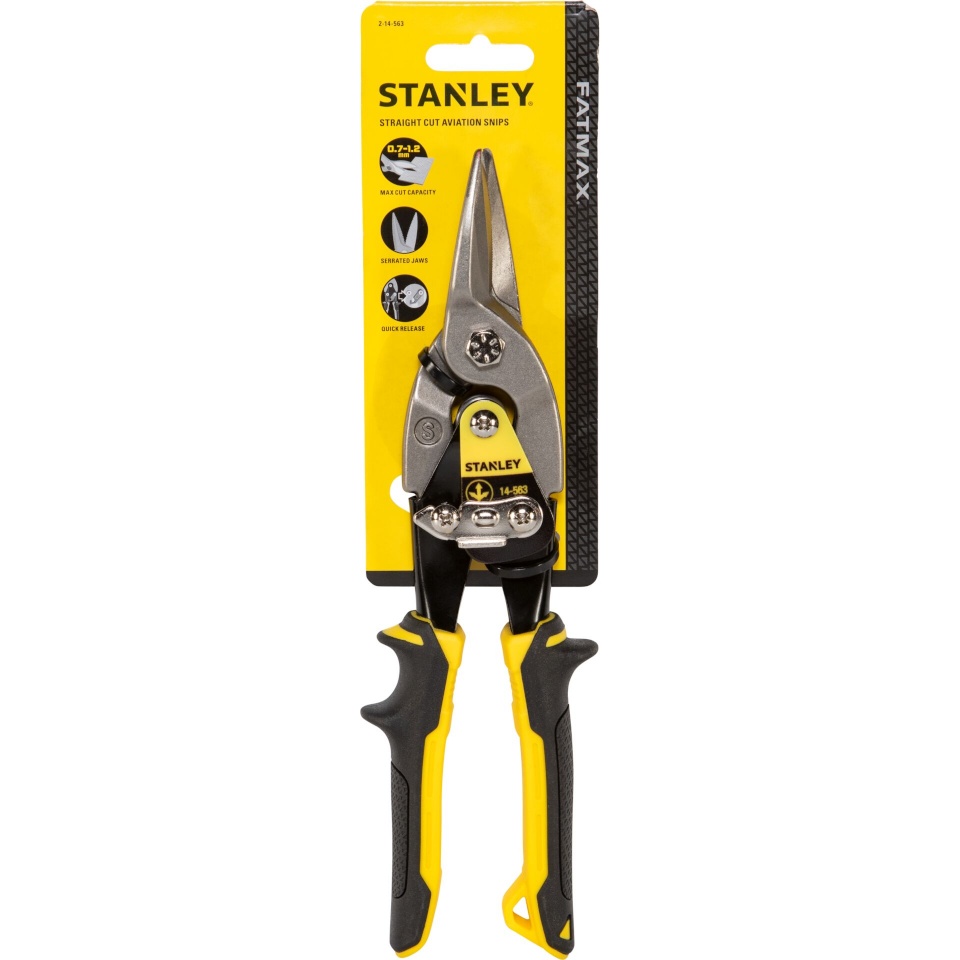 Stanley MaxSteel Straight Cut Aviation Snips 250mm