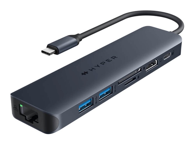 Hyper dokkimisalus Hyper HyperDrive EcoSmart Gen.2 Universal USB-C 7-in-1 Hub w 100 W PD Power Pass-thru Hyper