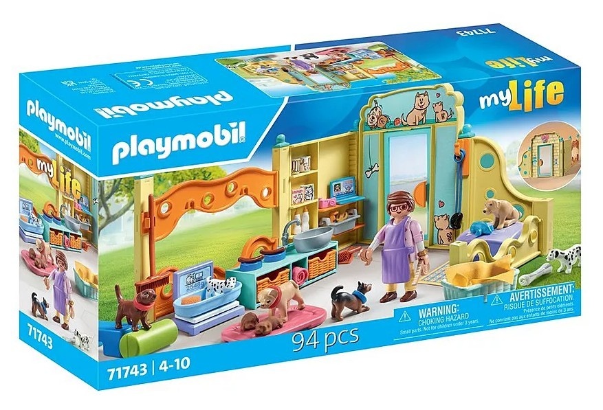 Playmobil klotsid Set z My Life 71743 Dom dla szczeniaków