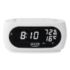 Adler lauakell AD 1186w LED Clock with Thermometer, valge