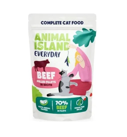 Animal Island kassitoit Beef in Broth, 40x85g