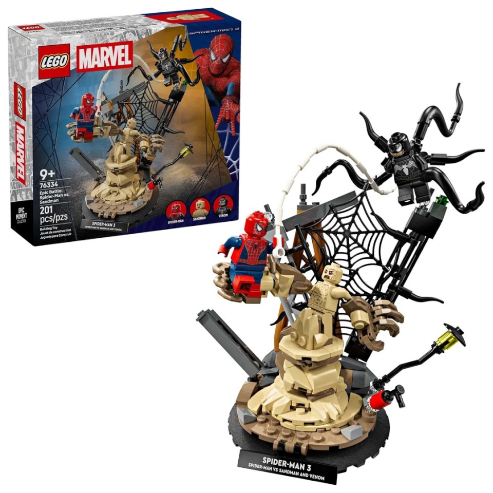 Lego klotsid MARVEL 76334 Epic Battle: Spider-Man vs. Sandman