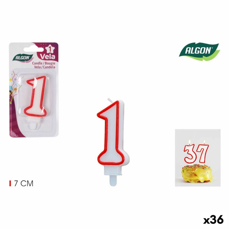 Algon küünla komplekt punane (36 Ühikut)