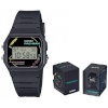 Casio unisex kell F-91 - PACMAN Series Limited Edition must (Ø 35 mm)