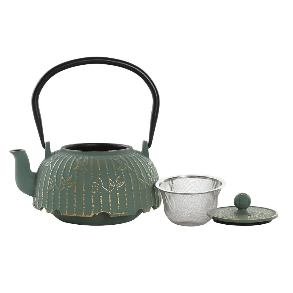 Home ESPRIT Teekann roheline Bambus Roostevaba teras Raud 1 L