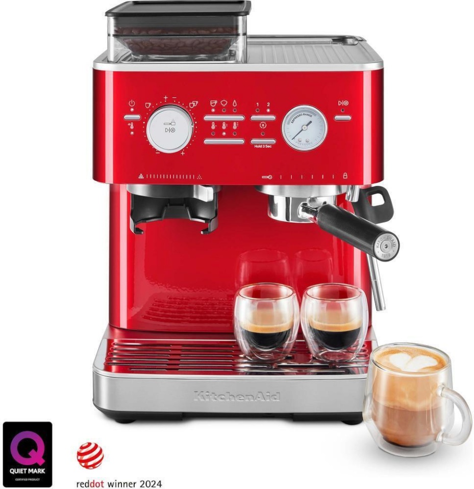 KitchenAid poolautomaatne espressomasin kohviveskiga, 5KES6551, punane