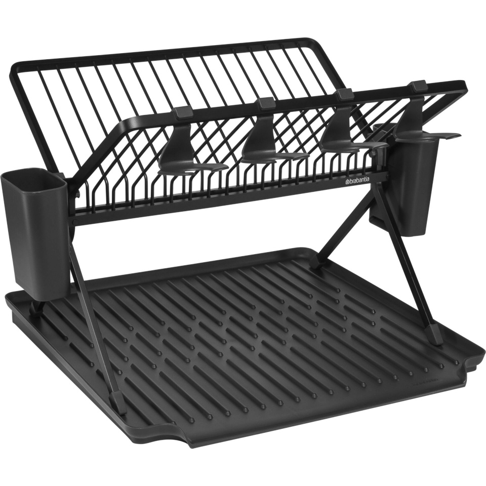 Brabantia nõudekuivatusrest Foldable Dish Drying Rack Large, tumehall