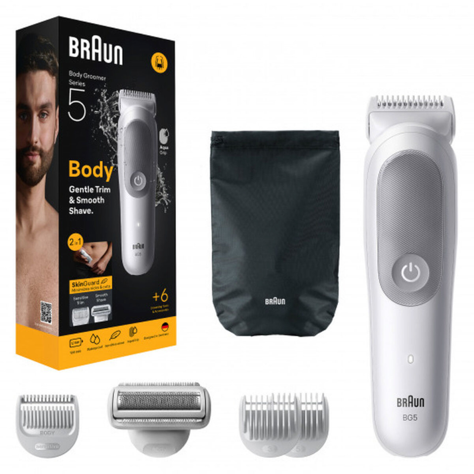 Braun keharaseerija BG5550 Gentle Body Trimmer, hall