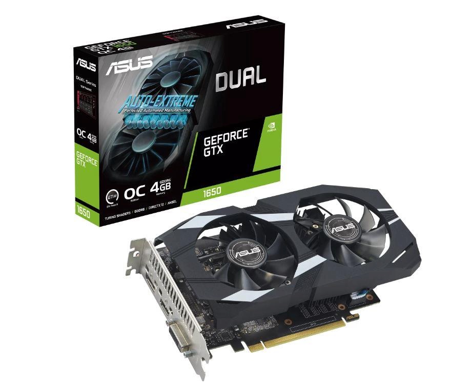 ASUS videokaart DUAL-GTX1650-O4GD6-P-EV 0