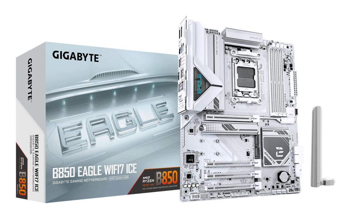 Gigabyte emaplaat B850 EAGLE WF7 ICE (B850,AM5,ATX,DDR5)