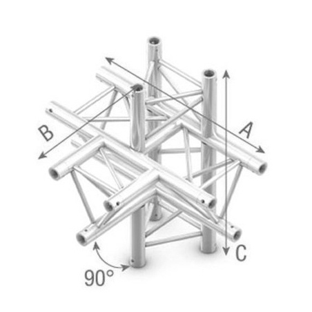StudioKing Truss T-Cross 90 Degrees 5 Way Apex Up Down