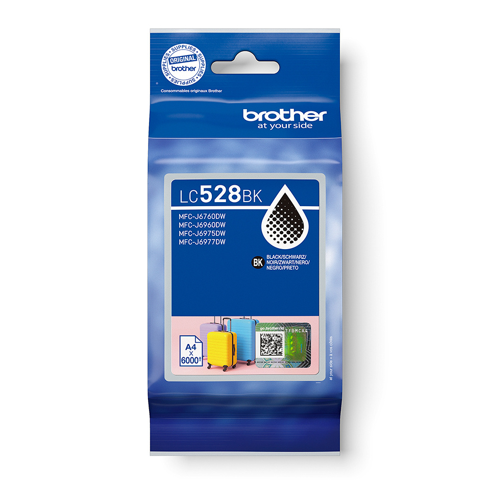 Brother LC528BK, tindikassett Ink Cartridge, must
