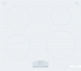 Bosch integreeritav pliidiplaat PUE612BB1J Series 4 Induction Hob 60cm, valge