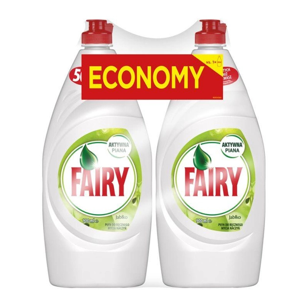 Fairy nõudepesuvedelik Apple, 2x 900ml