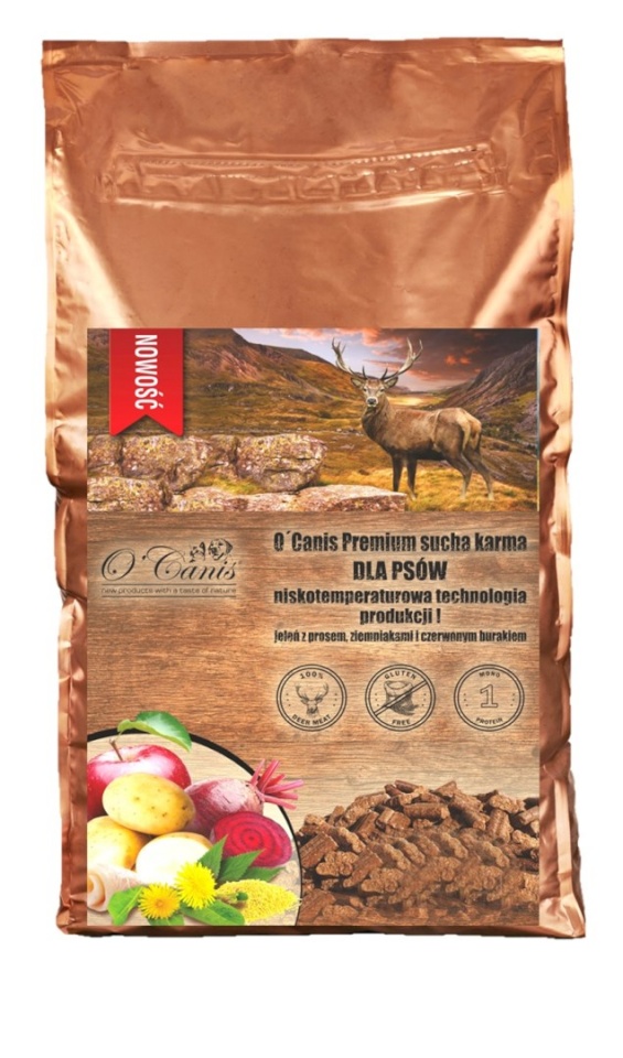 O'canis kuivtoit koerale Deer with Millet, Potatoes and Red Beet, 1,5kg
