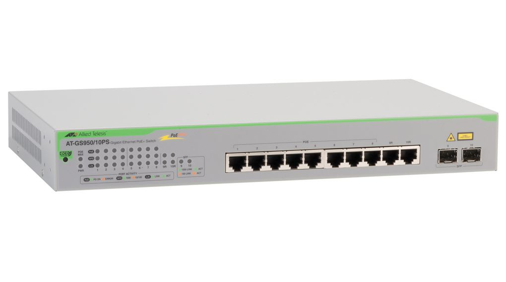 Allied Telesis Gigabit Websmart Switch 8xtpoe+
