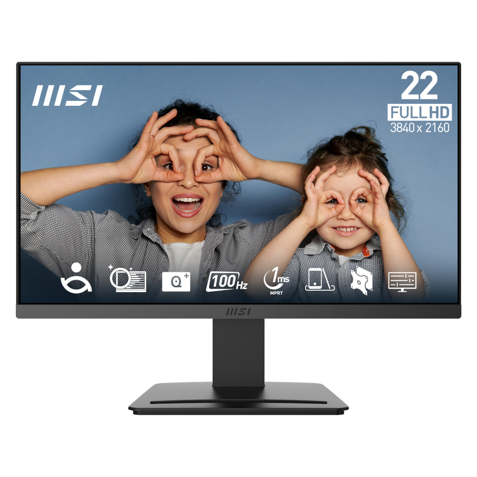 MSI monitor pro Mp223 E2 21.45" business matte, Va, FHD, 16:9, 100hz 1Ms, must promp223e2