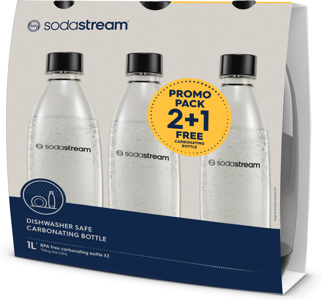 Sodastream gaseerimispudel Fuse Carbonating Bottle, 3x1L