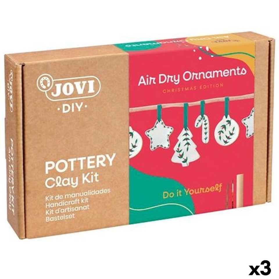 Jovi Käsitöökomplekt AIR DRY ORNAMENTS XMAS mitmevärviline 3 Ühikut