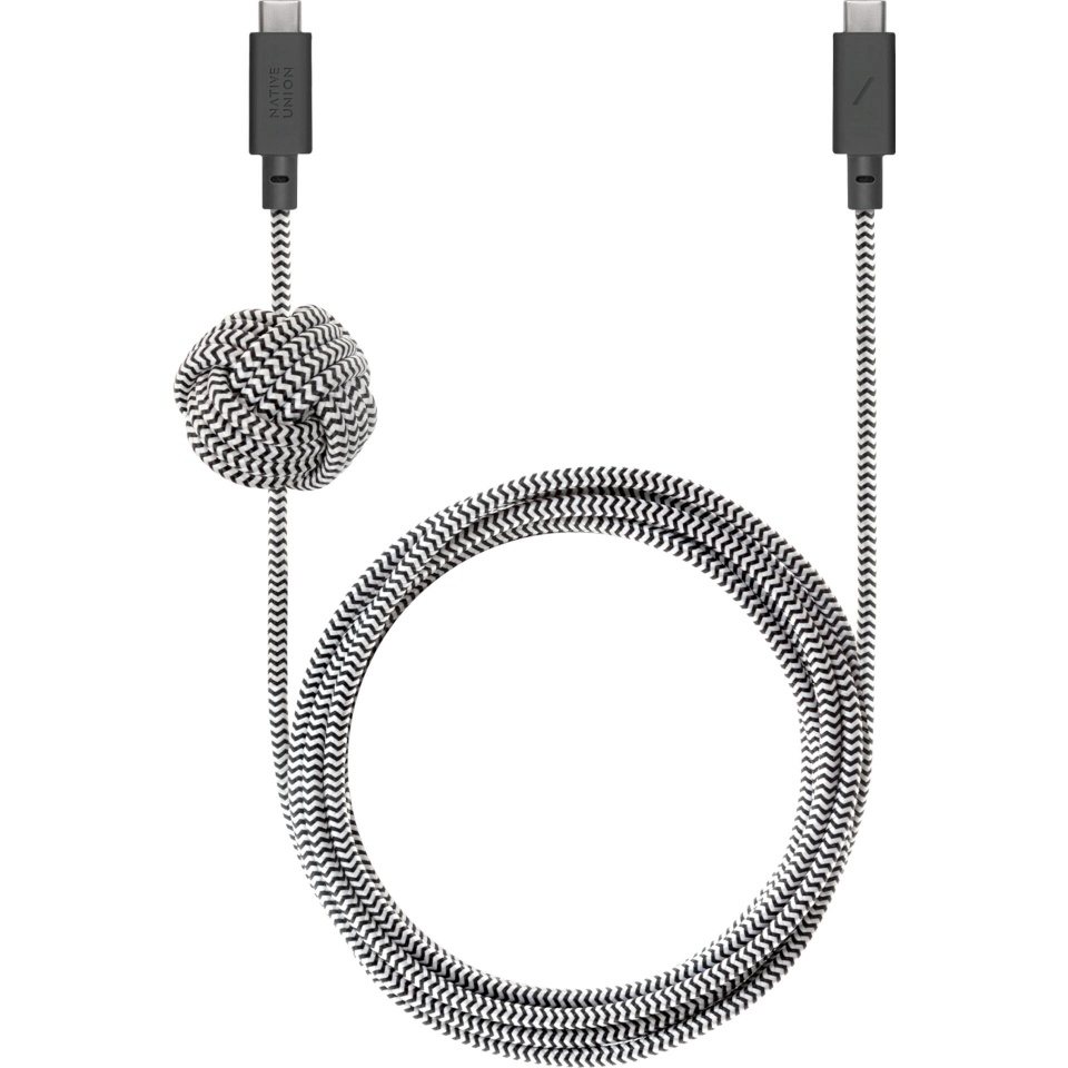 Native Union laadimiskaabel Anchor cable USB-C to USB-C 3m Zebra