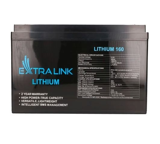 Extralink patarei LiFePO4 160AH 12.8V BMS EX.30462