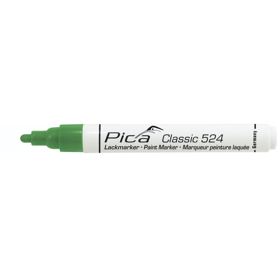 Pica marker Classic Industrial Paint Marker, 2-4mm bullet tip, roheline