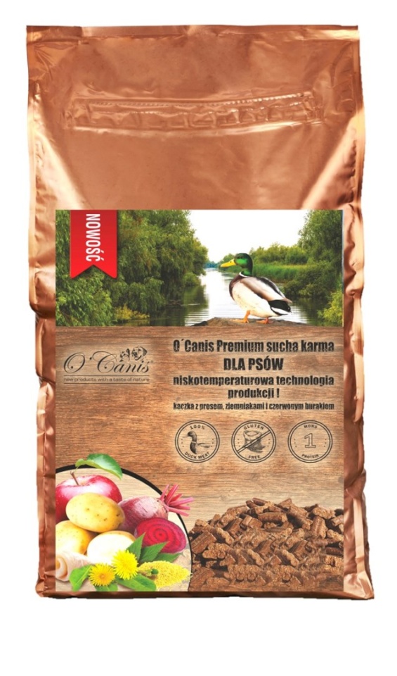 O'canis kuivtoit koerale Duck with Millet, Potatoes and Red Beet, 1,5kg