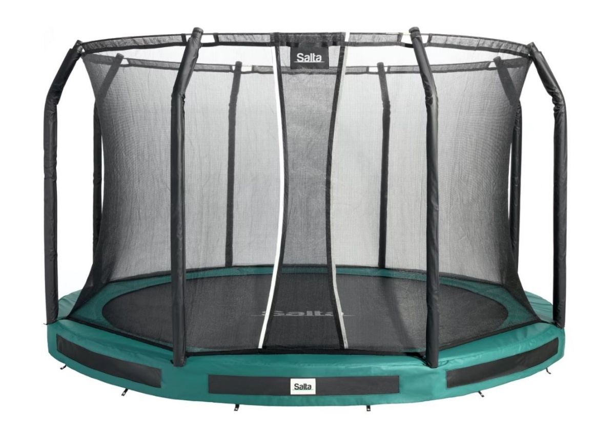 Salta batuut Trampoline Premium Ground Combo 427cm roheline